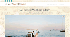 Desktop Screenshot of perfectitalywedding.com