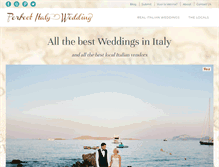 Tablet Screenshot of perfectitalywedding.com